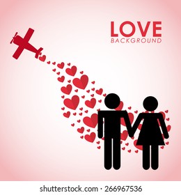 love card design, vector illustration eps10 graphic 