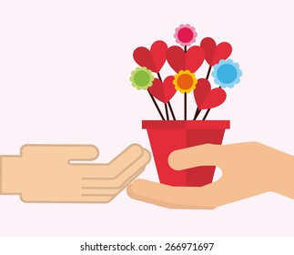 love card design, vector illustration eps10 graphic 