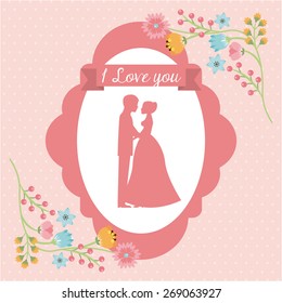 love card design, vector illustration eps10 graphic