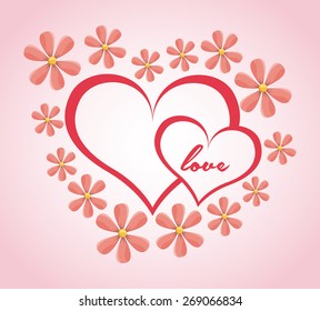 love card design, vector illustration eps10 graphic