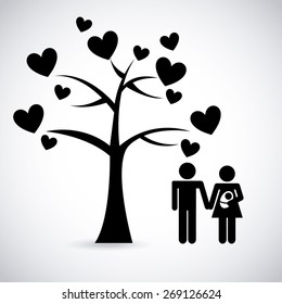 love card design, vector illustration eps10 graphic