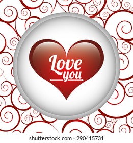 love card design, vector illustration eps10 graphic 