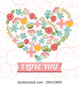 love card design, vector illustration eps10 graphic 