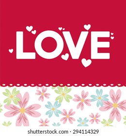 love card design, vector illustration eps10 graphic 
