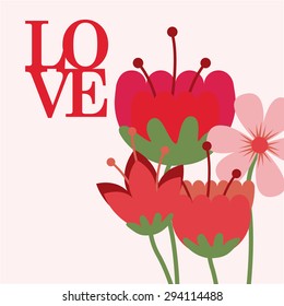 love card design, vector illustration eps10 graphic 
