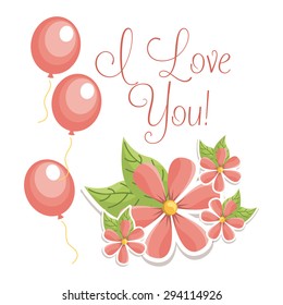 love card design, vector illustration eps10 graphic 