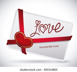 Love card design, vector illustration eps 10.