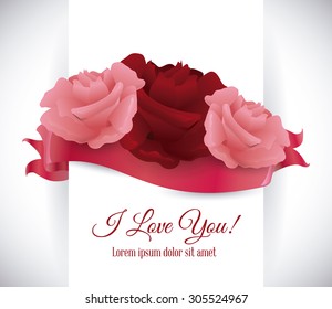 Love card design, vector illustration eps 10.