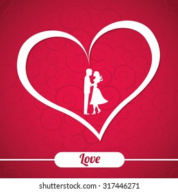 love card design, vector illustration eps10 graphic 