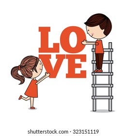 love card design, vector illustration eps10 graphic 