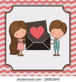 love card design, vector illustration eps10 graphic 
