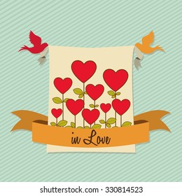 love card design, vector illustration eps10 graphic 