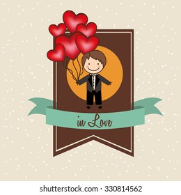 love card design, vector illustration eps10 graphic 