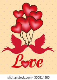 love card design, vector illustration eps10 graphic 