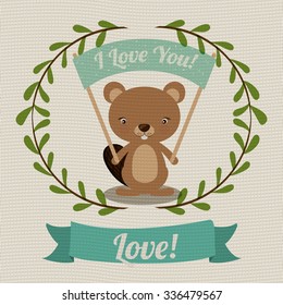 love card design, vector illustration eps10 graphic 