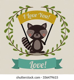 love card design, vector illustration eps10 graphic 