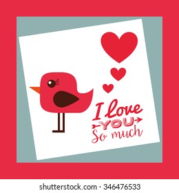 love card design, vector illustration eps10 graphic 