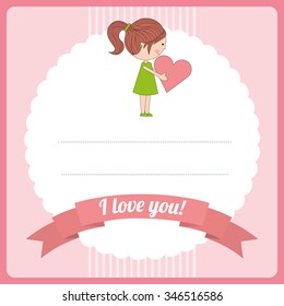 love card design, vector illustration eps10 graphic 