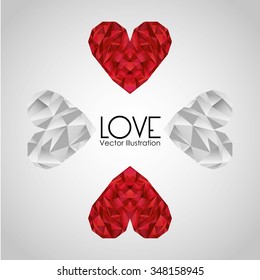 love card design, vector illustration eps10 graphic 