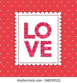 love card design, vector illustration eps10 graphic 
