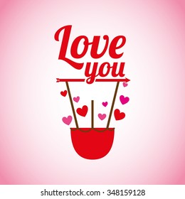 love card design, vector illustration eps10 graphic 