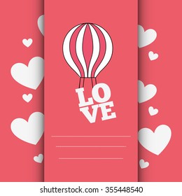 love card design, vector illustration eps10 graphic 