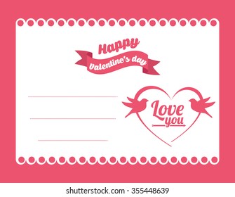 love card design, vector illustration eps10 graphic 