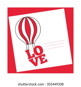 love card design, vector illustration eps10 graphic 