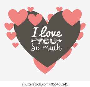 love card design, vector illustration eps10 graphic 