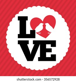 love card design, vector illustration eps10 graphic 