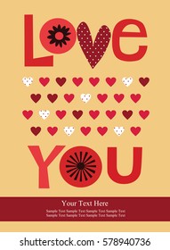 love card design. vector illustration
