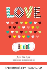 love card design. vector illustration

