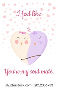 Love card feel like soul mate