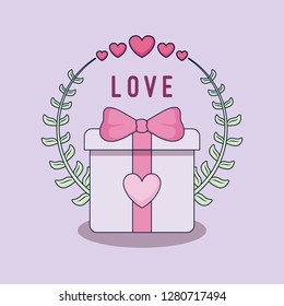 love card with giftbox
