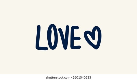 Love card. Hand drawn positive quote. Modern brush calligraphy. Isolated on white background