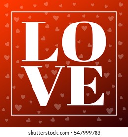 Love card. Happy valentines day and weeding design elements. Vector illustration
