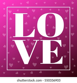 Love card. Happy valentines day and weeding design elements. Vector illustration