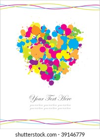 love card with heart shape