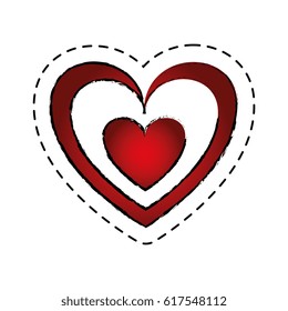 love card with hearts
