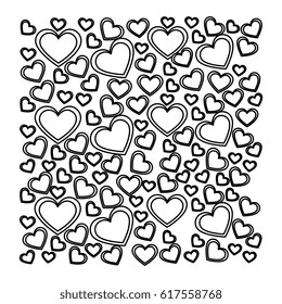 love card with hearts