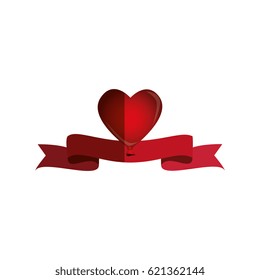 love card with hearts