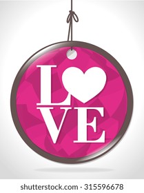 Love card with hearts and pink details design, vector illustration eps 10. Love card with hearts and pink details design, vector illustration eps 10.