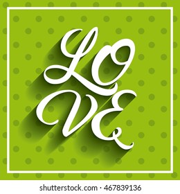 love card icon design, vector illustration eps10