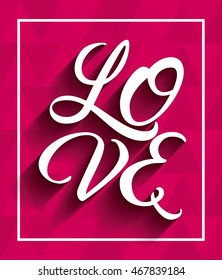 love card icon design, vector illustration eps10