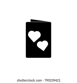 love card icon. Lovers icon. Wedding element icon. Premium quality graphic design. Signs, symbols collection icon for websites, web design, mobile, info graphics on white background
