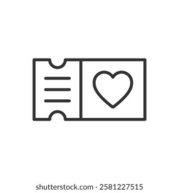 Love Card Icon - Ticket Icon