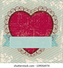 Love card over blue background vector illustration