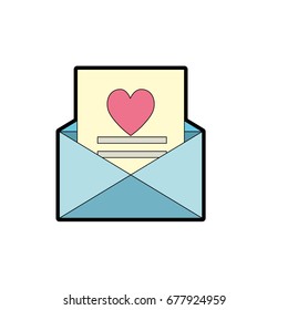 love card and romantic decoration design