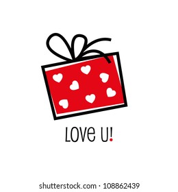 Love card, valentine card, gift card