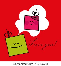 Love card, valentine card, gift card